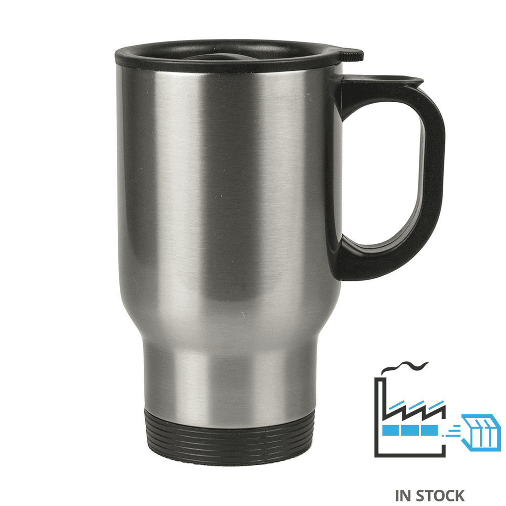 Maxam Stainless Steel Travel Mug, 14-Ounce