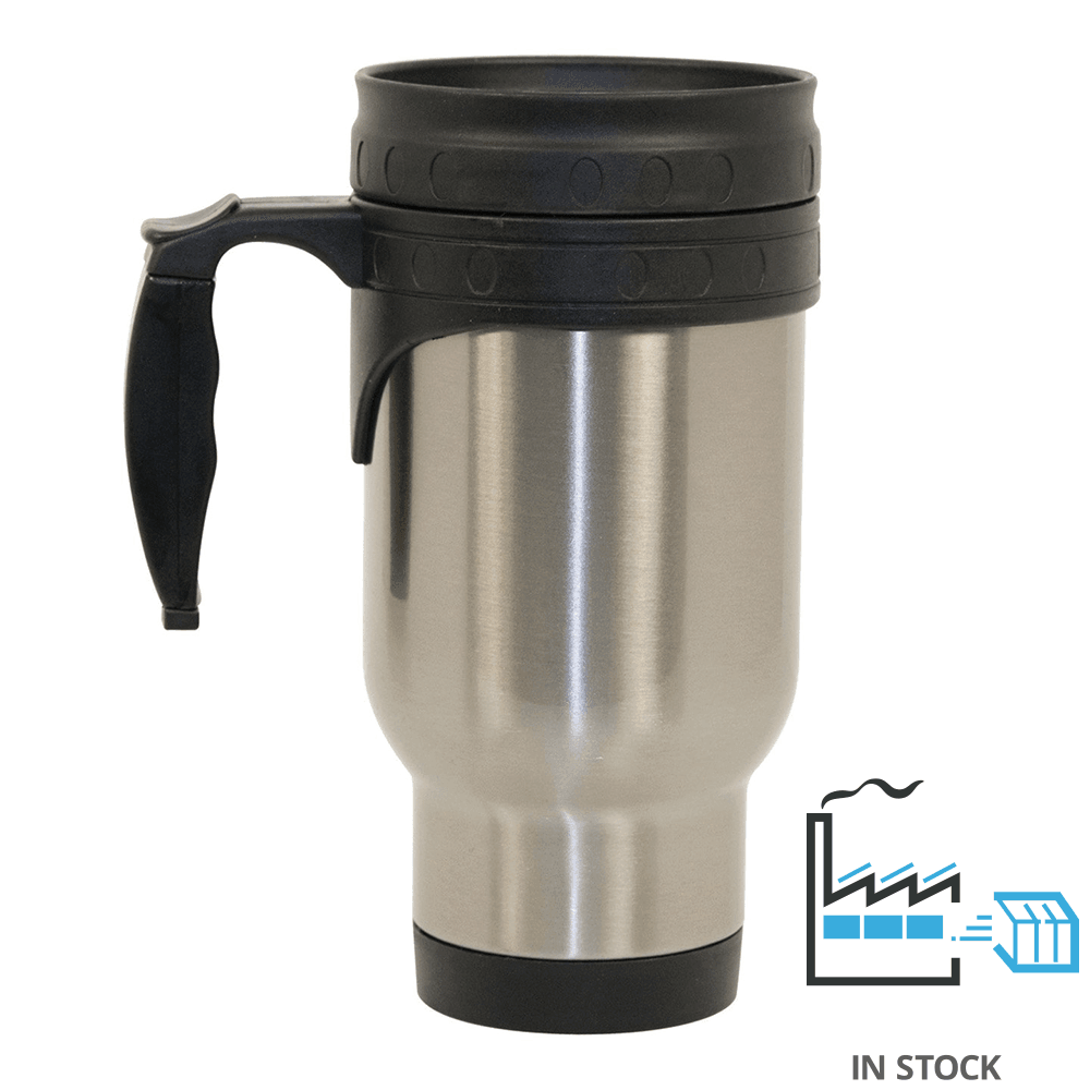 14 oz Stainless Steel Travel Mug - White- ORCA – Blank Sublimation Mugs