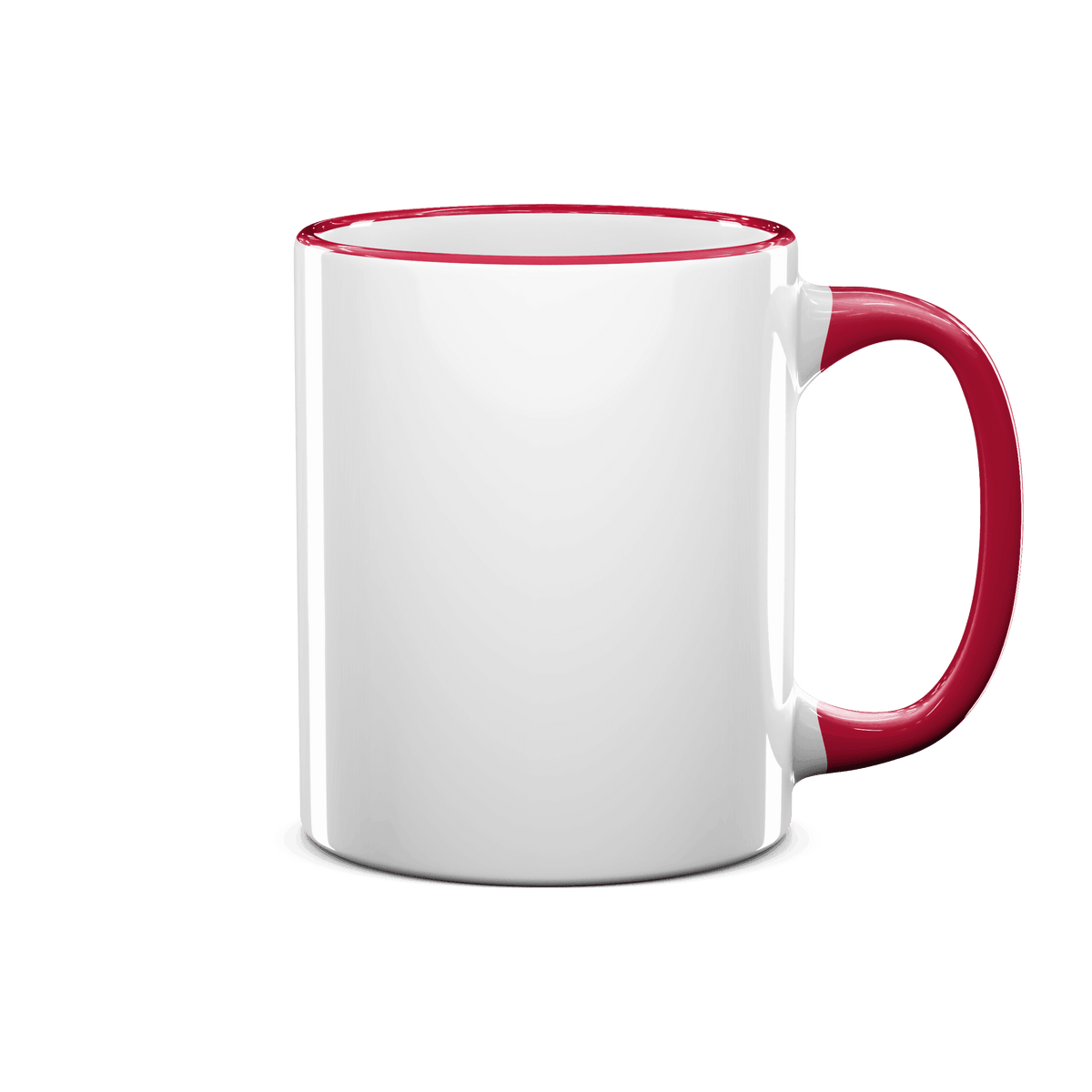 11 oz Rim & Handle Colored Mug