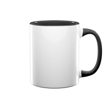 11 oz Inner & Handle Colored Mug - Black , Accent Mugs , PHOTO USA