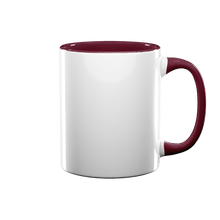 11 oz Inner & Handle Colored Mug - Maroon , Accent Mugs , PHOTO USA