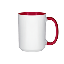 15 oz Inner & Handle Colored Mug - Red , Accent Mugs , PHOTO USA