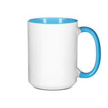 15 oz Inner & Handle Colored Mug - Light Blue , Accent Mugs , PHOTO USA