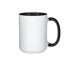 15 oz Inner & Handle Colored Mug - Black , Accent Mugs , PHOTO USA