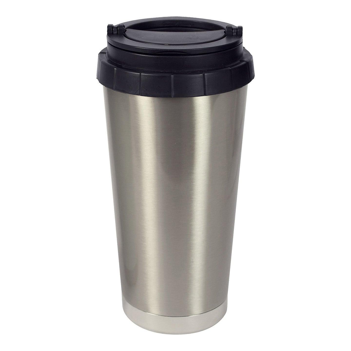 16oz Double Wall Stainless Steel Cup Travel Coffee Suction Mug
