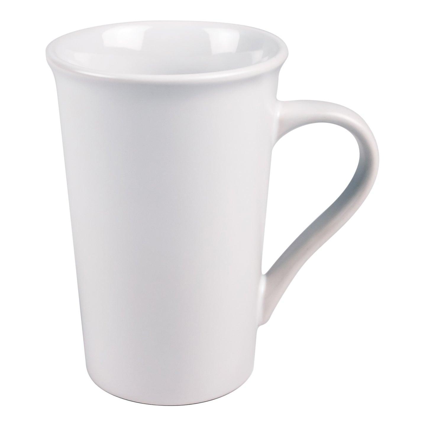 Numo - Latte Mug 16 Ounces White Ceramic