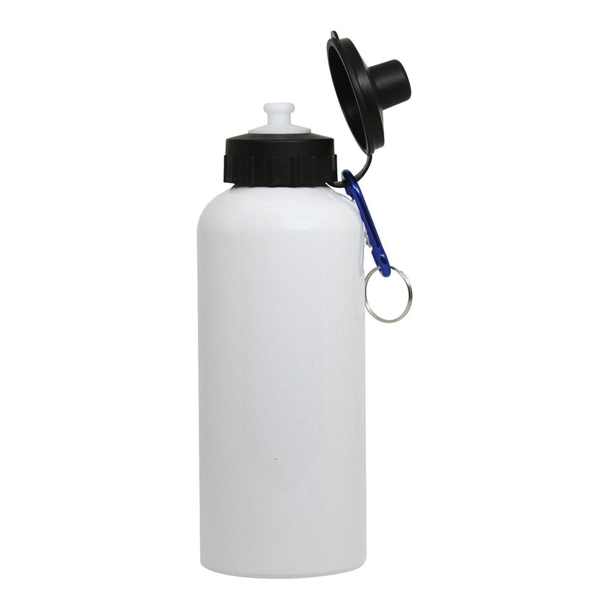 600ml Stainless Steel Straw Top Water Bottle (White) (MUG-SS20W