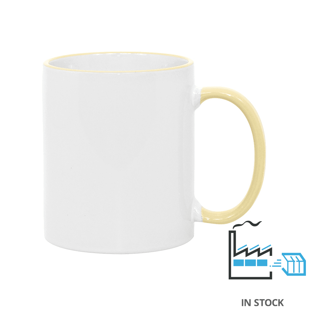 Sublimation Mug 11oz - inside & handle Yellow | SPM.082.096.024