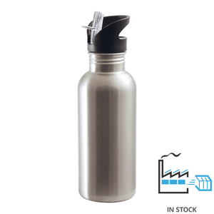 600 ml SSTBottle - Straw Top - Silver , Sublimation Bottles , PHOTO USA
