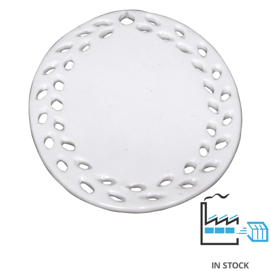 Ceramic Oval Doily Ornament , , PHOTO USA