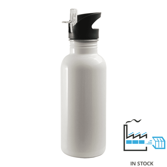 600 ml SSTBottle - Straw Top - White , Sublimation Bottles , PHOTO USA