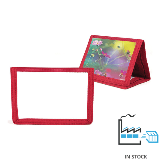 Nylon Wallet - Red , Sublimation Wallets , PHOTO USA