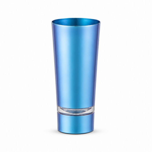 ORCA 2.5 oz. Neon Glass Shooter - Blue, No Gold Rim