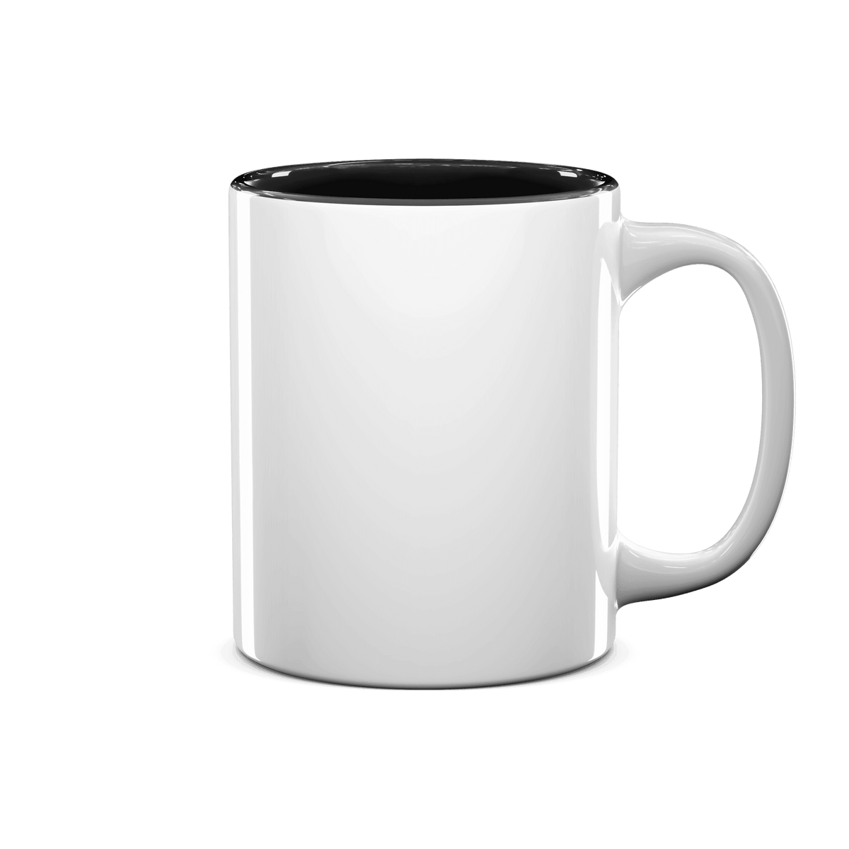 11 oz Two Tone Colored Mug - Black , Accent Mugs , PHOTO USA