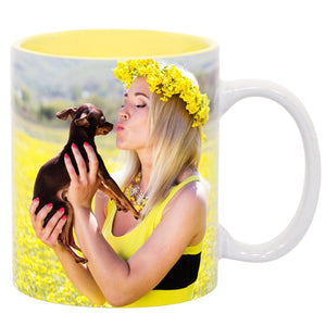 11 oz Two Tone Colored Mug - Yellow - PhotoUSA | Wholesale Sublimation Blanks & Fulfillment | ORCA® Coating