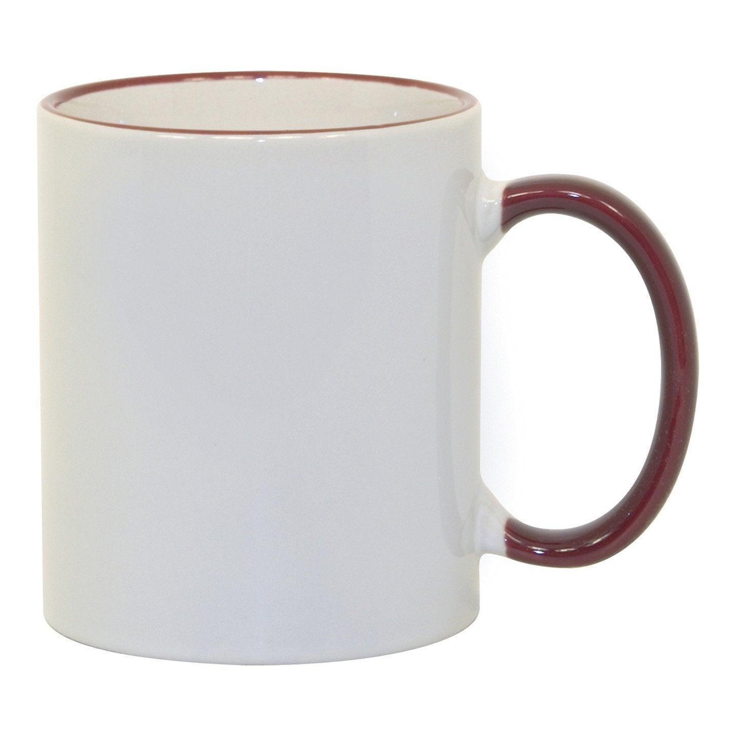 Wholesale 12 oz Enamel Camping Mug with Colored Rim - OrcaFlask