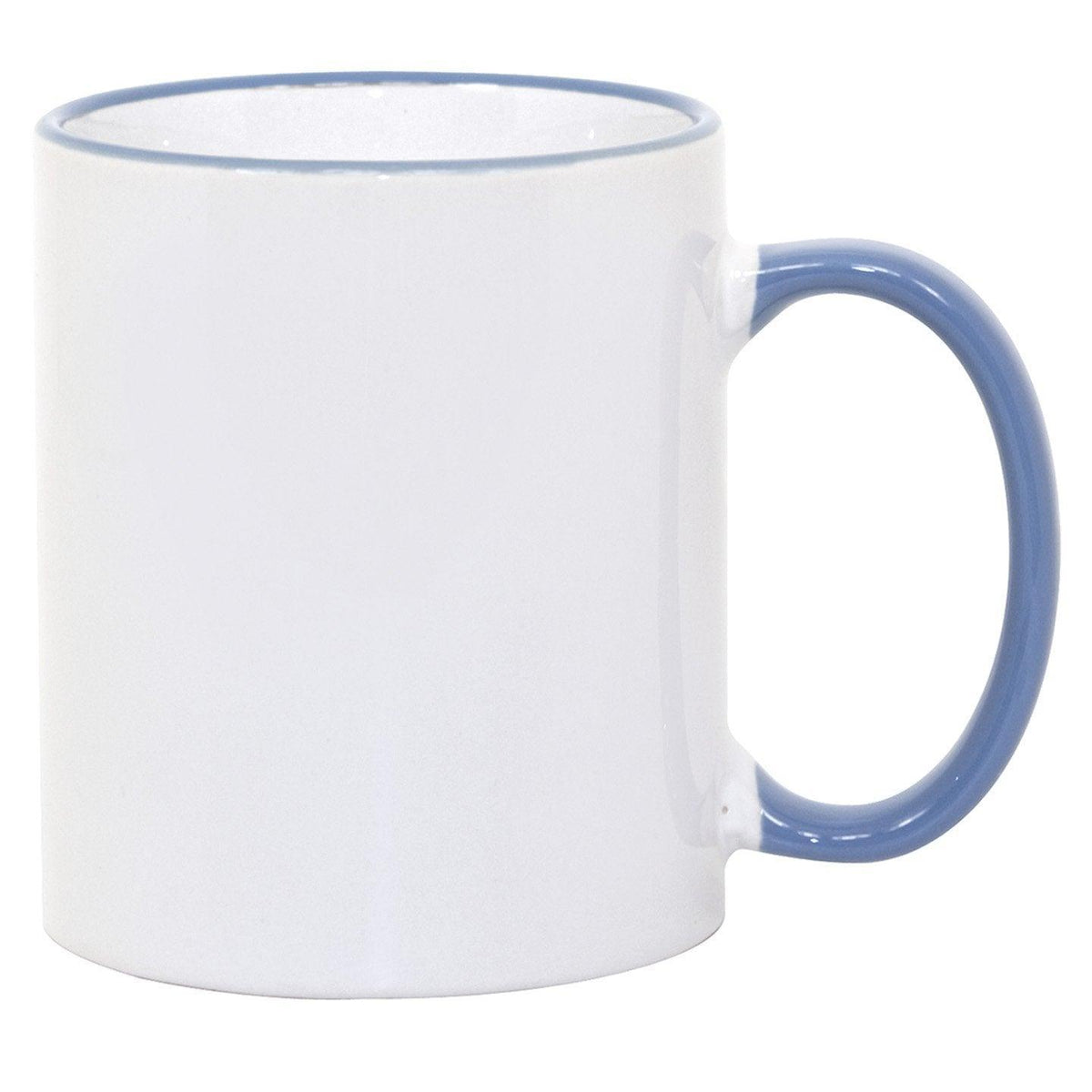 11 oz Rim & Handle Colored Mug - Cambridge Blue , Accent Mugs , PHOTO USA