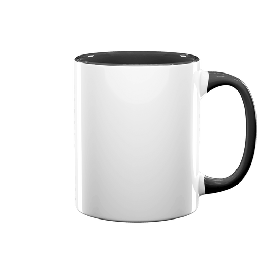 11 oz Inner & Handle Colored Mug - Black , Accent Mugs , PHOTO USA