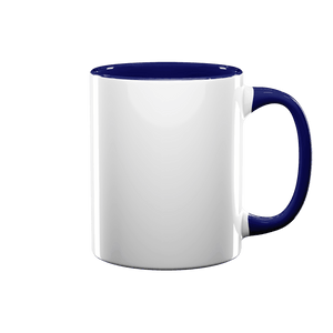 11 oz Inner & Handle Colored Mug - Blue , Accent Mugs , PHOTO USA