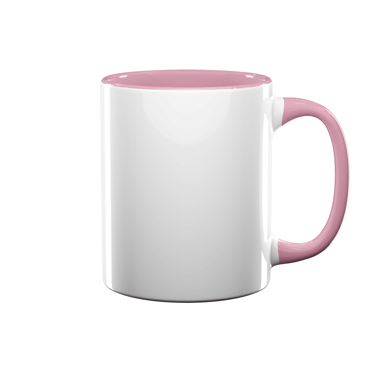 11 oz Inner & Handle Colored Mug - Pink , Accent Mugs , PHOTO USA