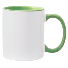 11 oz Inner & Handle Colored Mug - Light Green - PhotoUSA | Wholesale Sublimation Blanks & Fulfillment | ORCA® Coating