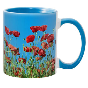 11 oz Inner & Handle Colored Mug - Light Blue - PhotoUSA | Wholesale Sublimation Blanks & Fulfillment | ORCA® Coating