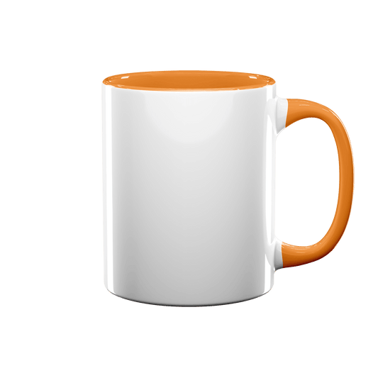 11 oz Inner & Handle Colored Mug - Golden Yellow , Accent Mugs , PHOTO USA