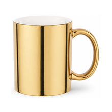11 oz. plated sublimation ceramic mug, full gold