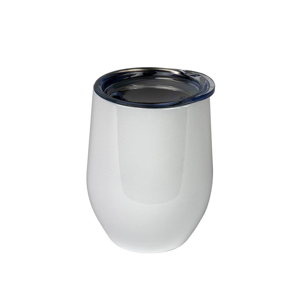 12 oz. Wine Stemless White Tapered Blank Sublimation Tumbler