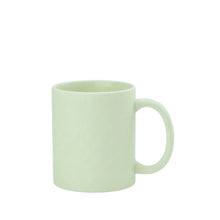 11 oz. frosted sublimation ceramic mug, light green