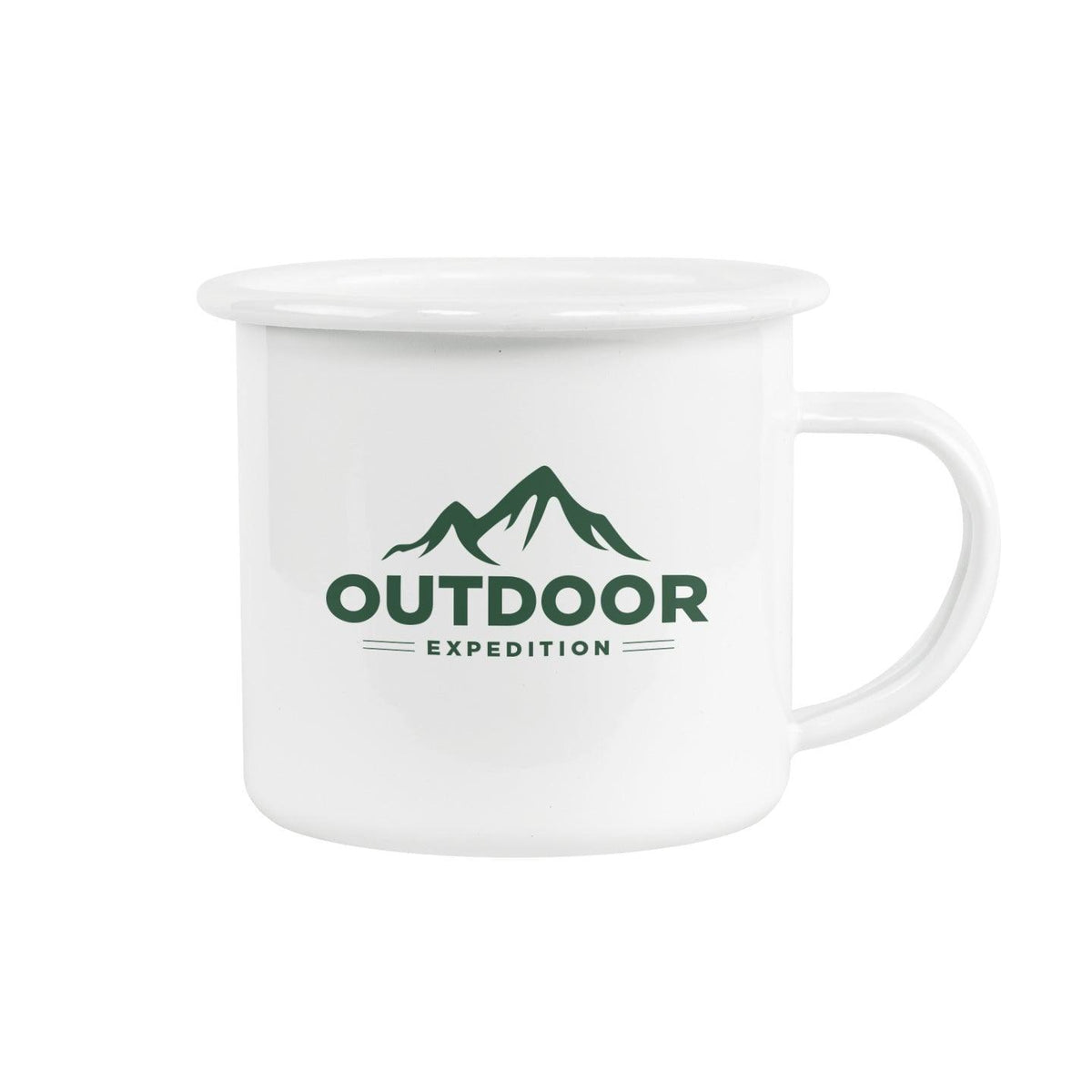 12 oz  Fine SS Enamel Cup - White Rim - PhotoUSA | Wholesale Sublimation Blanks & Fulfillment | ORCA® Coating