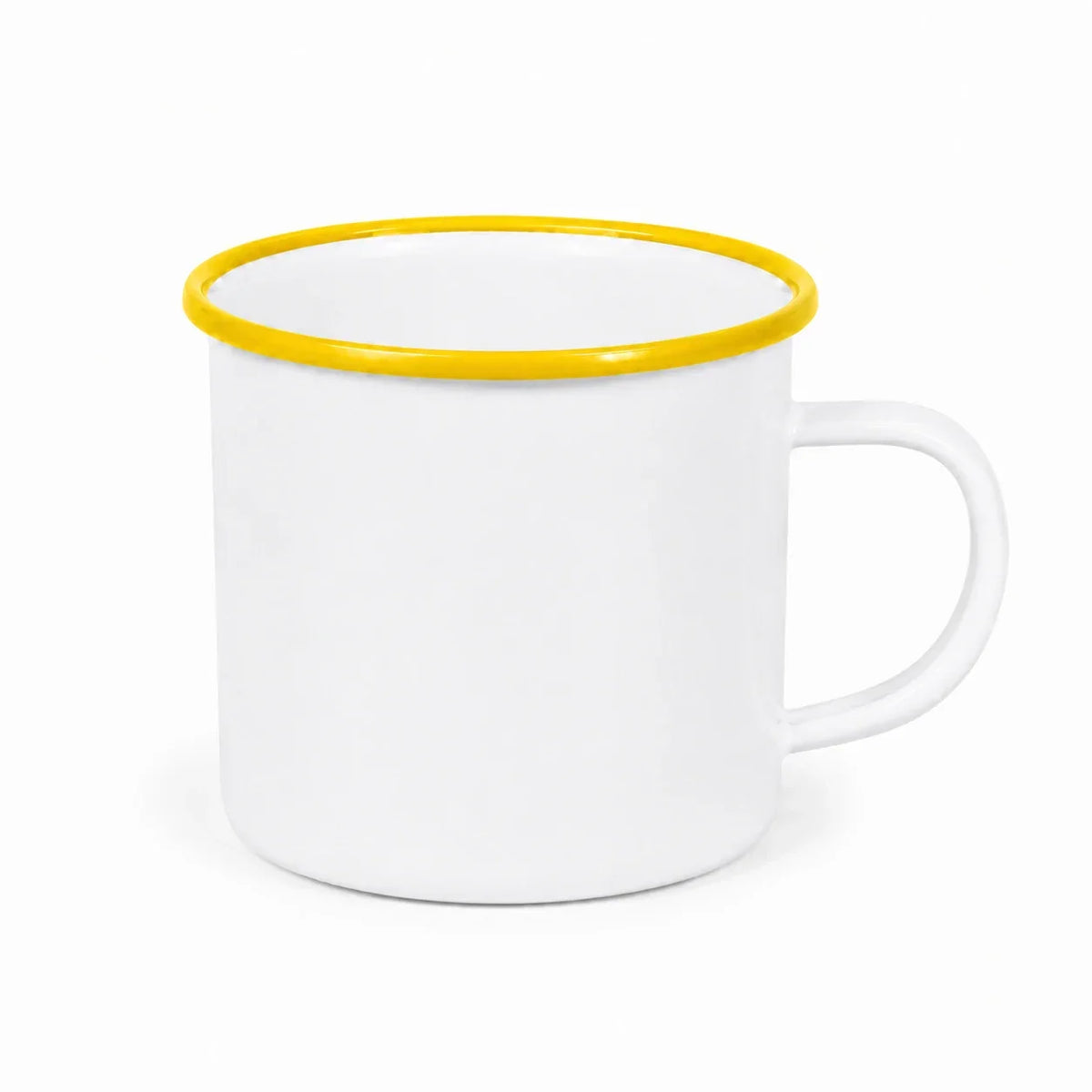 ORCA 12 oz. Fine Stainless Steel Enamel Cup Blanks - Yellow, sublimation blank