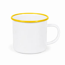 ORCA 12 oz. Fine Stainless Steel Enamel Cup Blanks - Yellow, sublimation blank