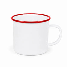 ORCA 12 oz. Fine Stainless Steel Enamel Cup Blanks - Red, sublimation blank