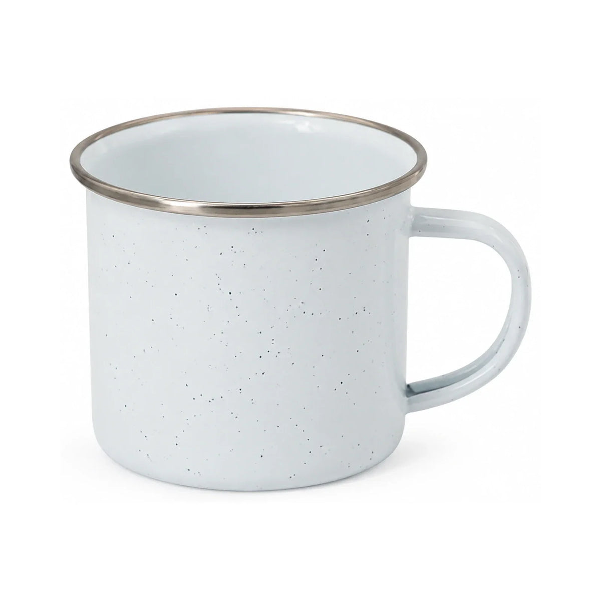 ORCA 12 oz. Spot Enamel Mug with Silver Rim, sublimation blank