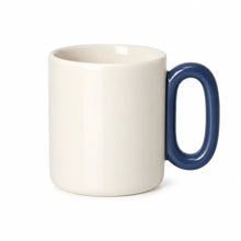 ORCA 12 oz. New Bone China Mug with Colored Oval Handle Blanks - Blue, sublimation blank