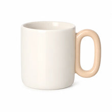 ORCA 12 oz. New Bone China Mug with Colored Oval Handle Blanks - Light Pink, sublimation blank