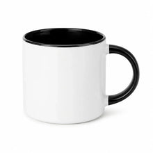 ORCA 14 oz. Inner/Handle Color Stoneware Coffee Mug Blanks - Black, sublimation blank