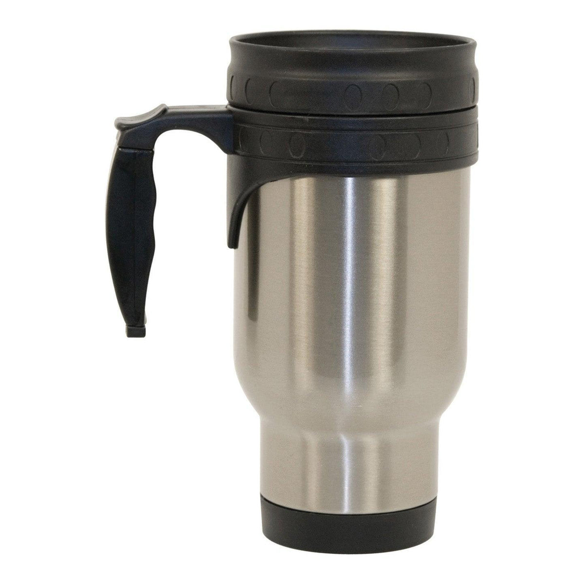 14 oz Stainless Steel Mug - Economy size (With Plastic Insert) - Silver , Sublimation Travel Mugs , PHOTO USA