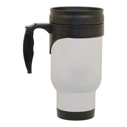 14 oz Stainless Steel Mug - Economy size (with Plastic Insert) - White -ORCA , Sublimation Travel Mugs , PHOTO USA