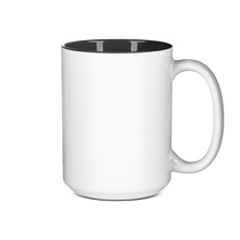 15 oz Two Tone Colored Mug - Black , Accent Mugs , PHOTO USA