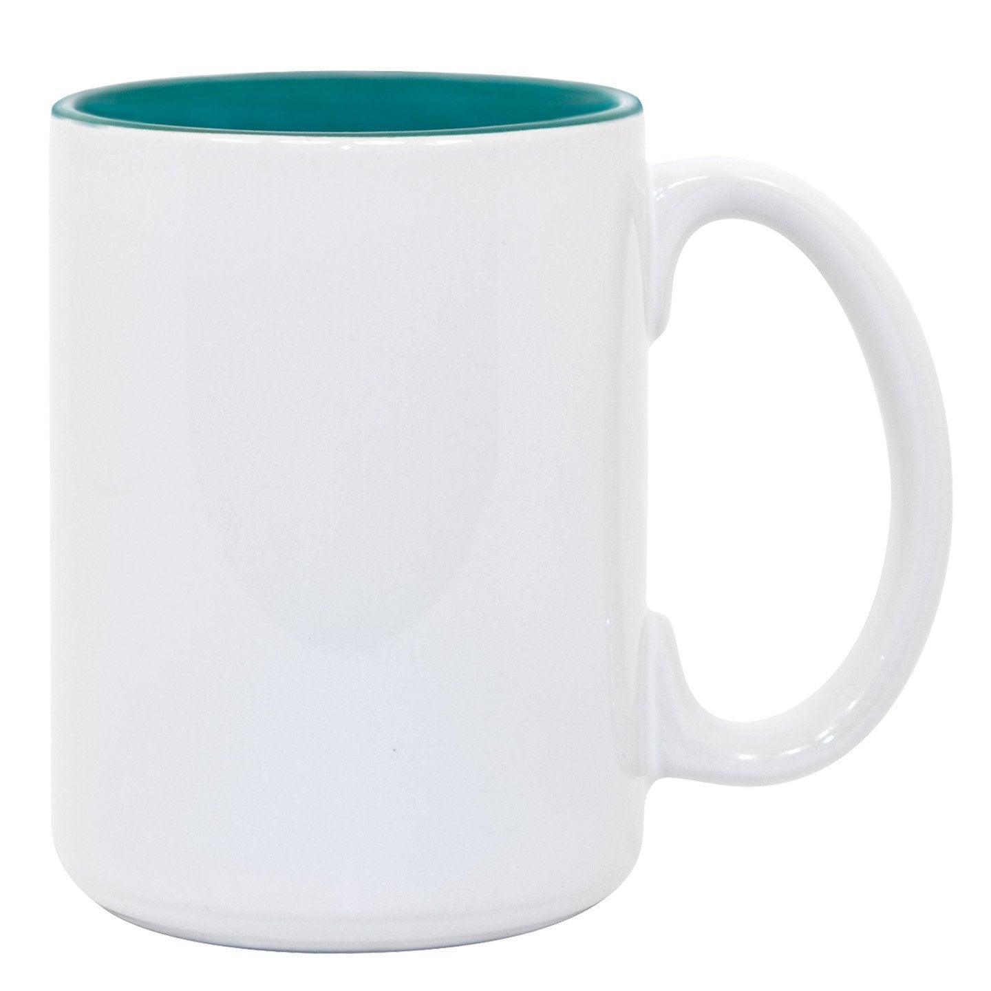 White Ceramic Sublimation Coffee Mugs 15 oz.