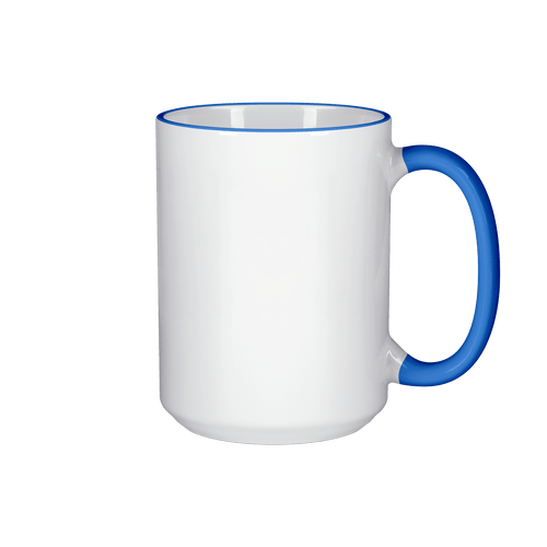 15 oz Rim & Handle Colored Mug - Cambridge Blue , Accent Mugs , PHOTO USA