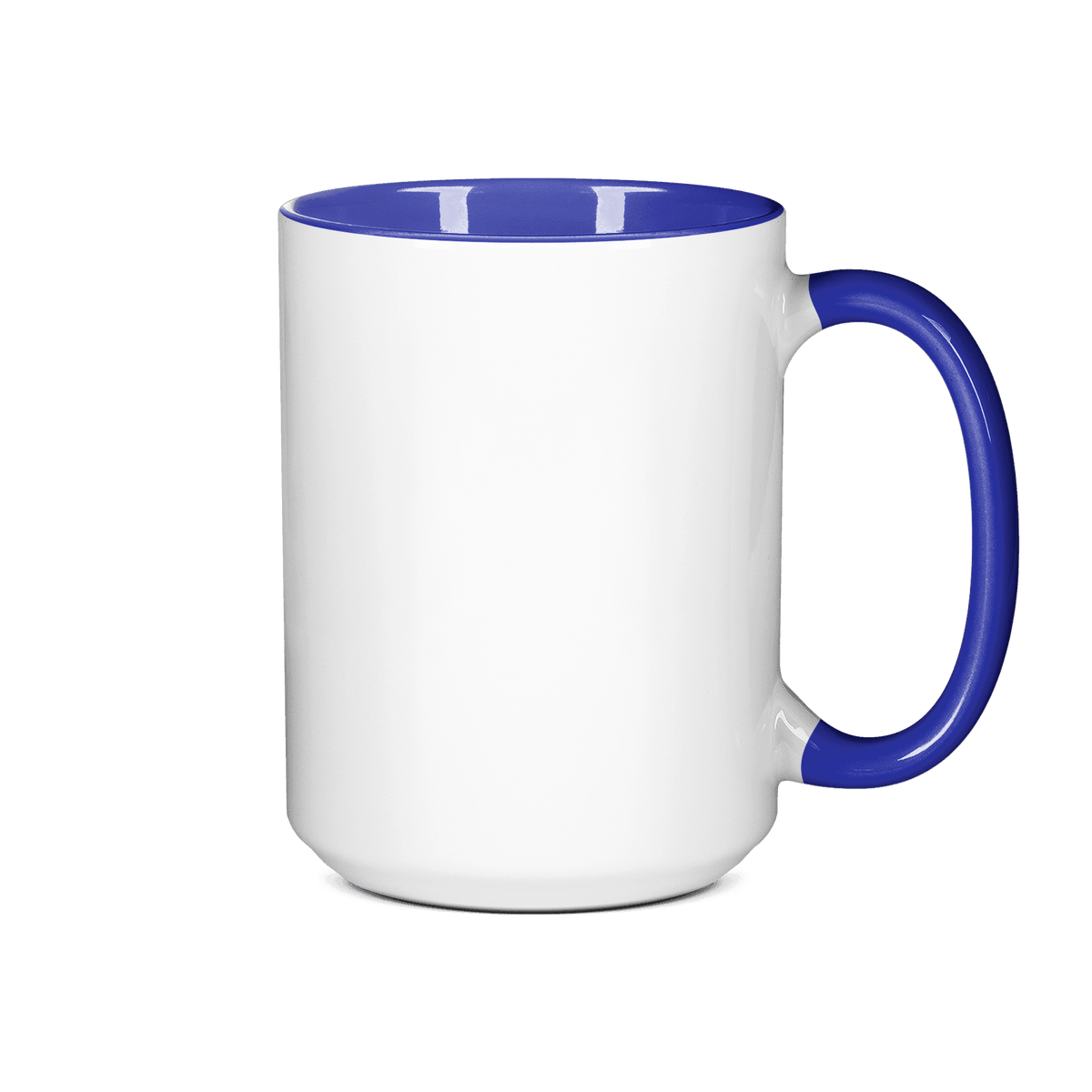 15 oz Inner & Handle Colored Mug - Blue , Accent Mugs , PHOTO USA