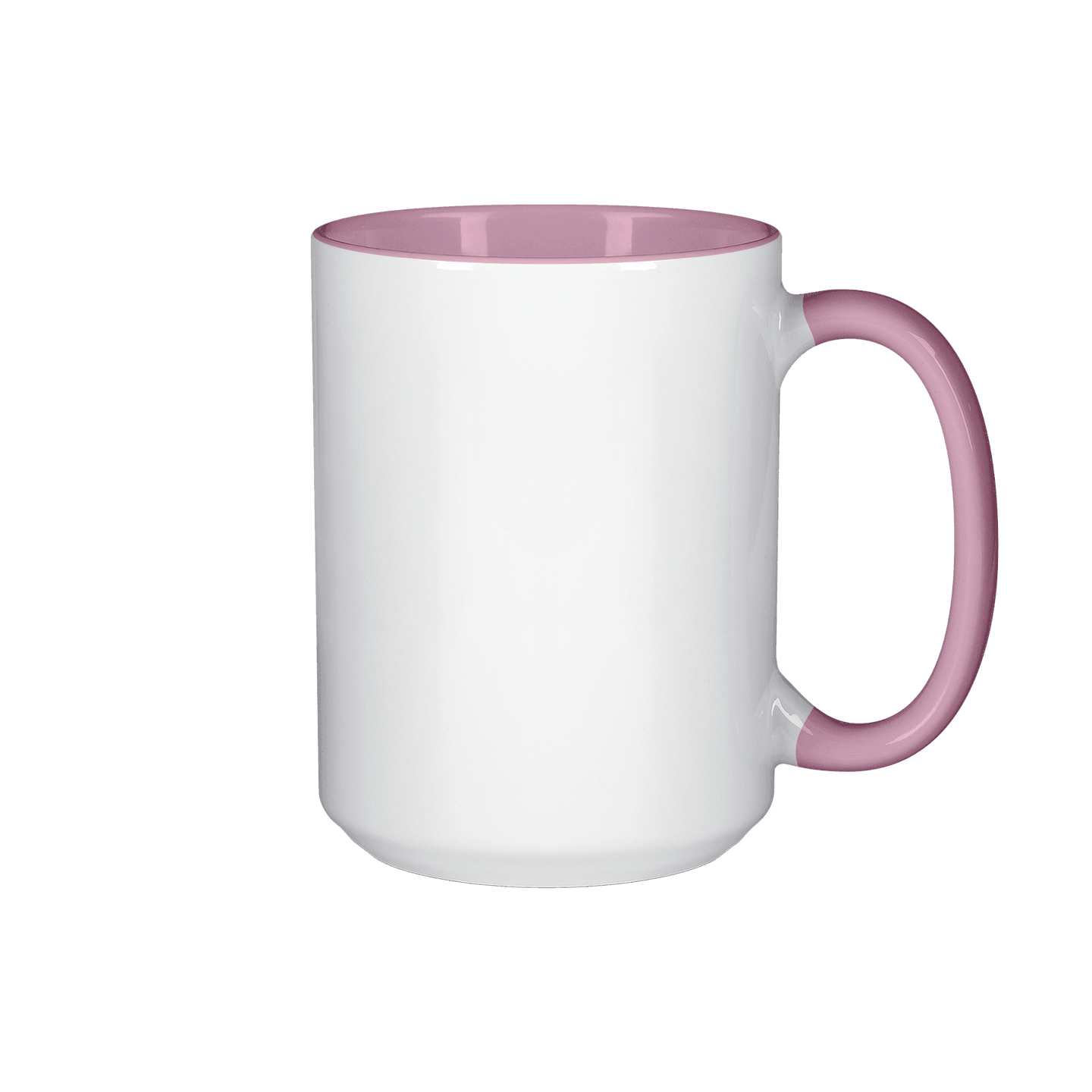 15 oz. El Grande Pink Inside & Handle Sublimation Mugs - Set of 6