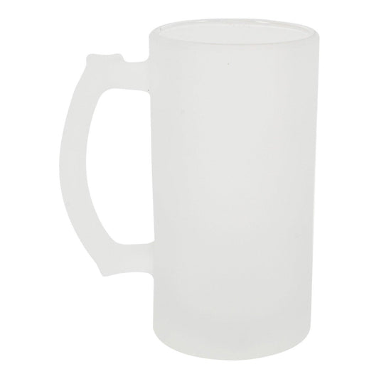 16 oz Glass Beer Stein - Frost Out/Clear In - ORCA , Sublimation Beer Steins , PHOTO USA