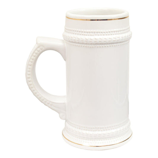 22 oz Beer Stein - White - Orca , Beer Steins , PHOTO USA