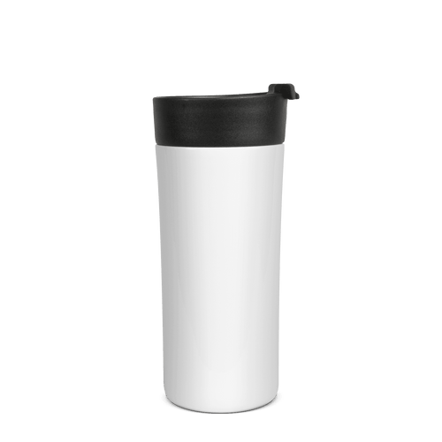 Starbucks Travel Mug White Insulated Metal 16oz 9 Tall -Twist