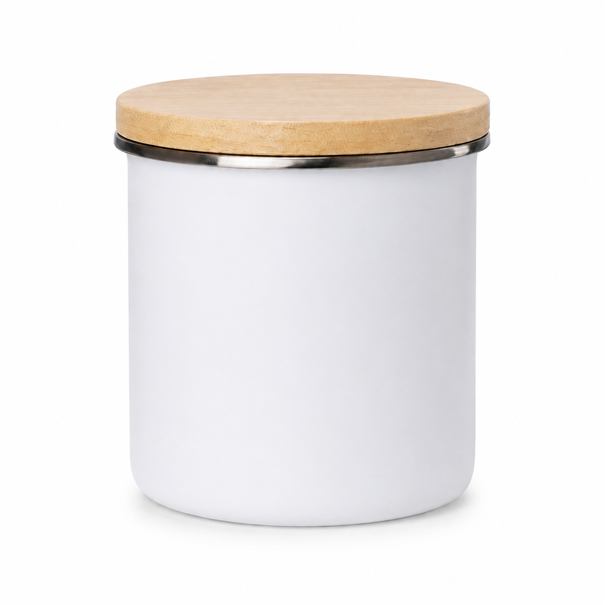 ORCA Enamel Serving Bowl - Large, Bamboo Lid