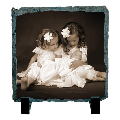 Photo Slate  - Small Square - Glossy - 5.85" x 5.85" x .375" - PhotoUSA | Wholesale Sublimation Blanks & Fulfillment | ORCA® Coating
